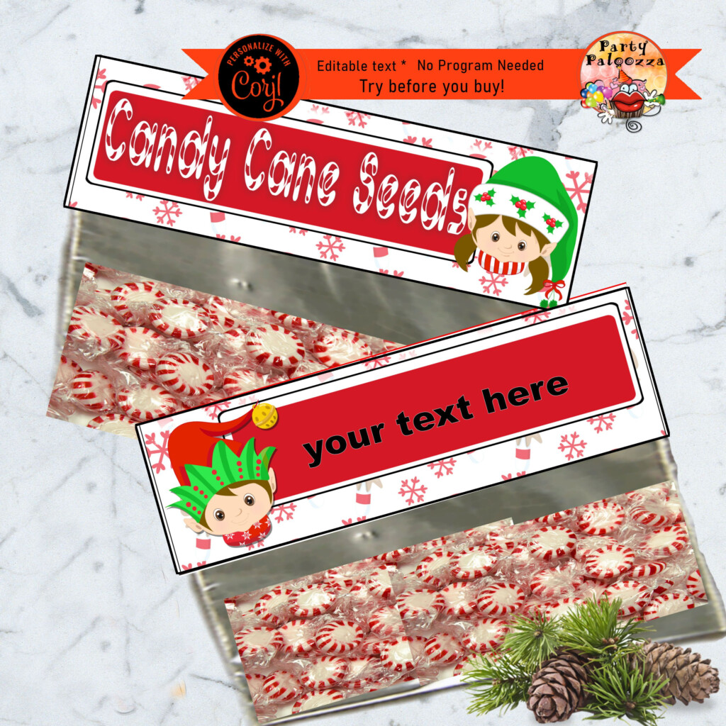Printable Christmas Treat Bag Topper Christmas Treat Bags Christmas Invitations Christmas Treats
