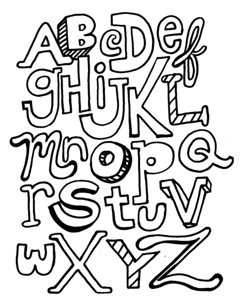 Printable Coloring Pages Letters Printable Templates