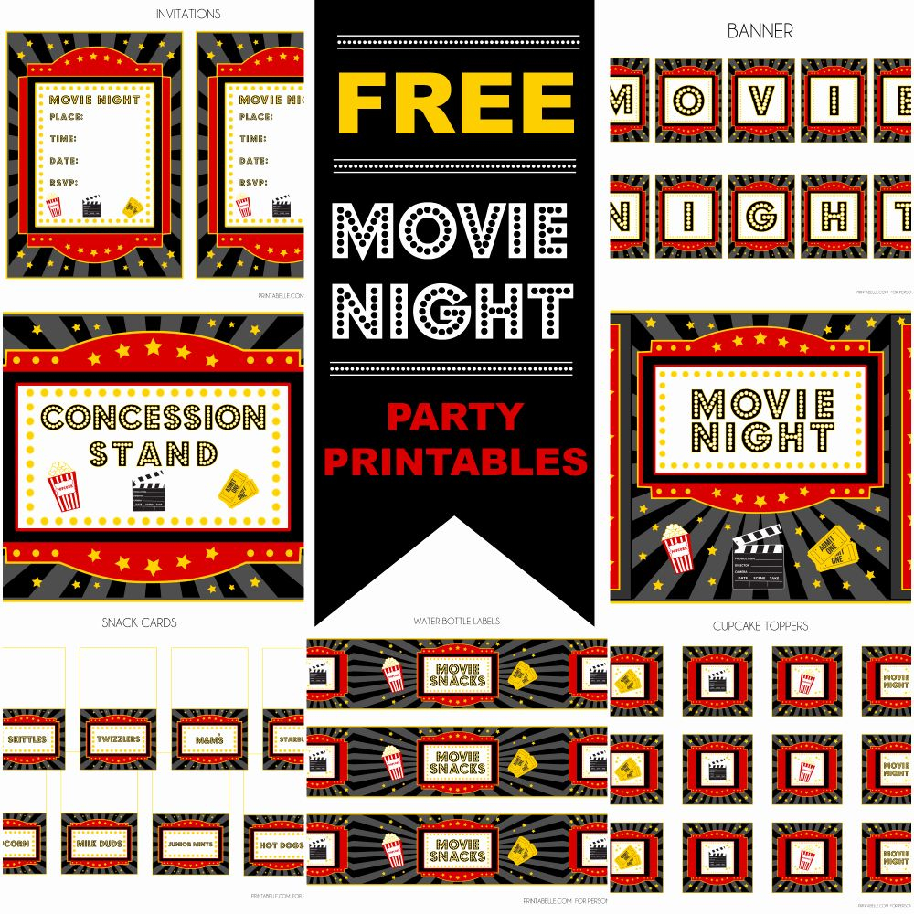 Printable Concession Stand Template