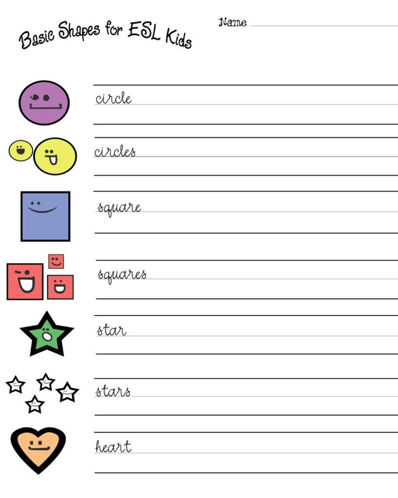 Printable Esl Worksheets