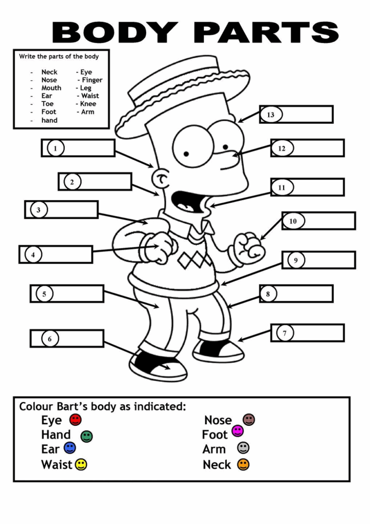 Printable Esl Worksheets For Kids