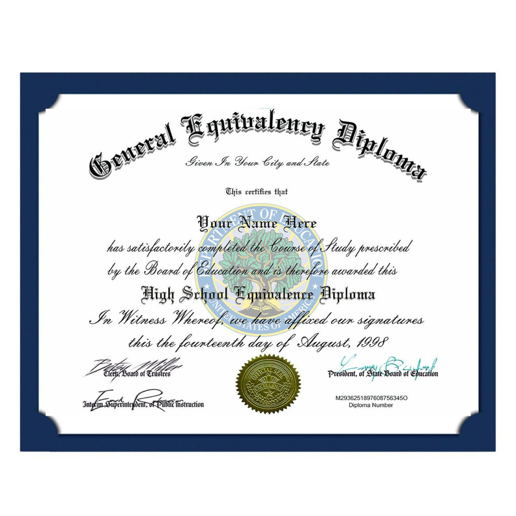 Printable Fake Ged Certificate For Free Printable Calendars AT A GLANCE