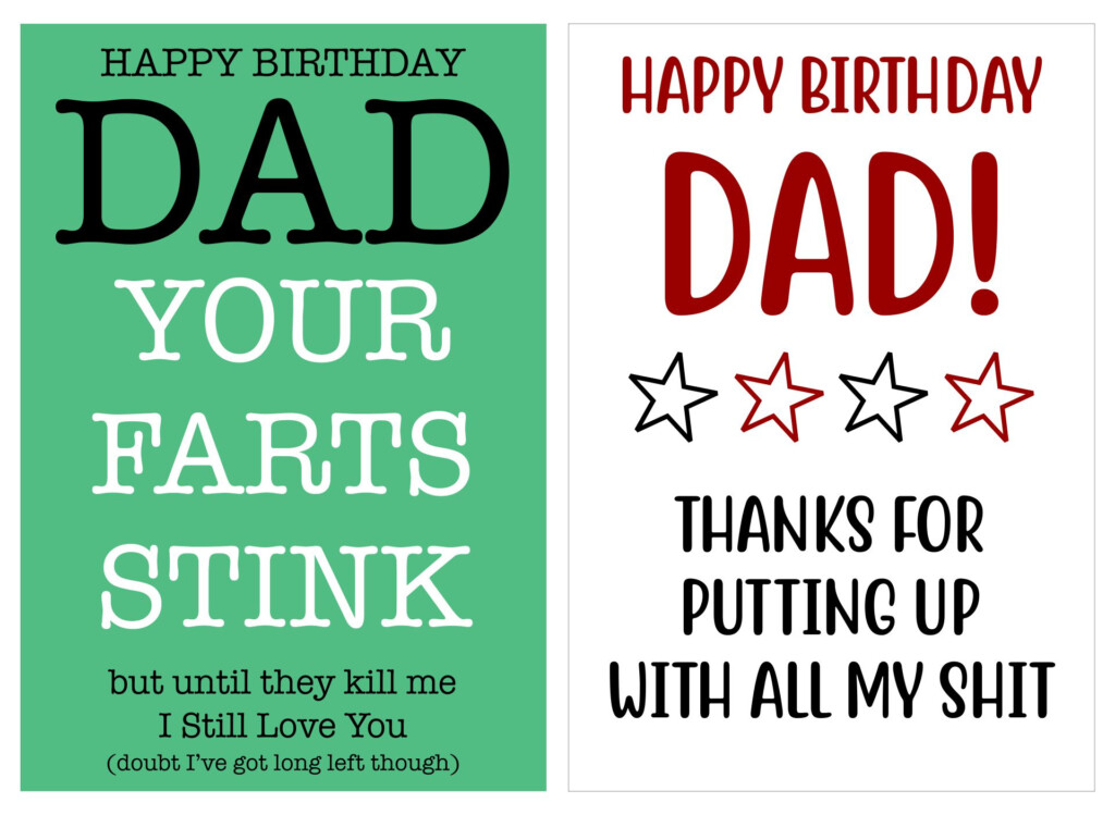 Printable Father Birthday Cards Printable Templates