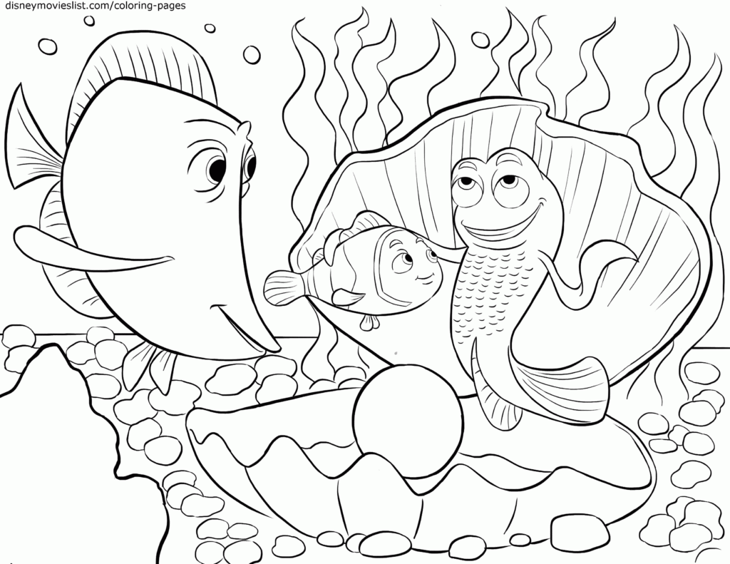 Printable Finding Nemo Coloring Pages