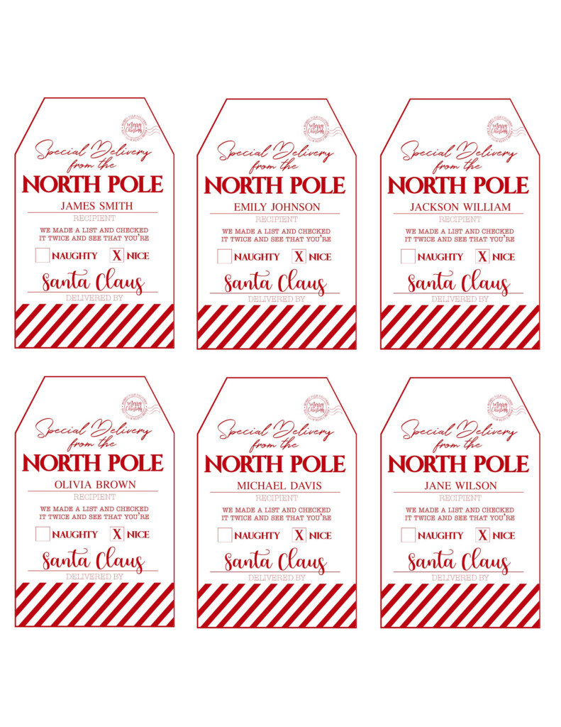 Printable From Santa Gift Tags