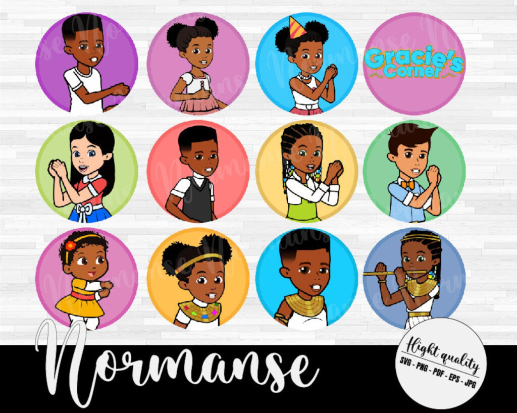 Printable Gracies Corner Birthday Cupcake Toppers Etsy
