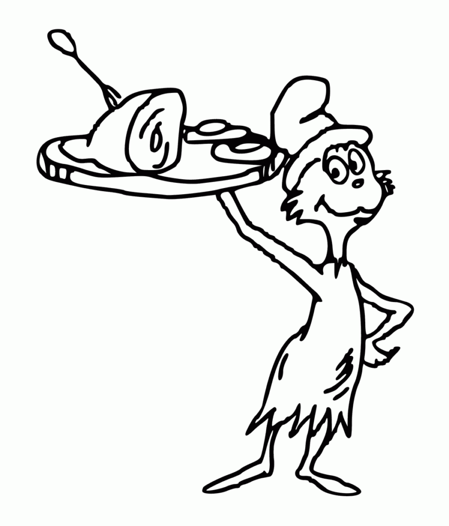 Printable Green Eggs And Ham Coloring Pages Printable Templates
