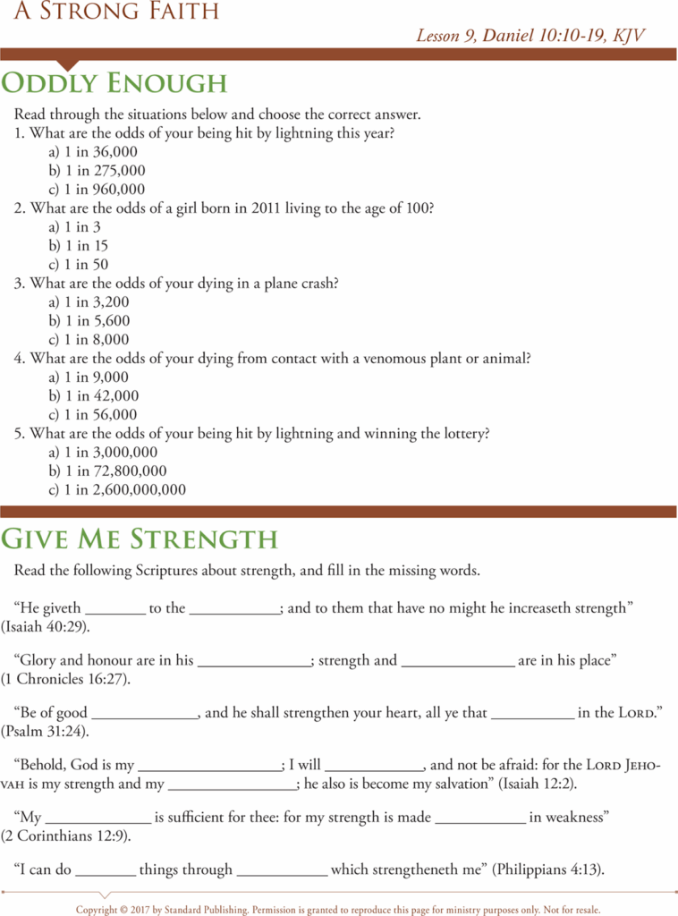 Printable International Sunday School Lessons
