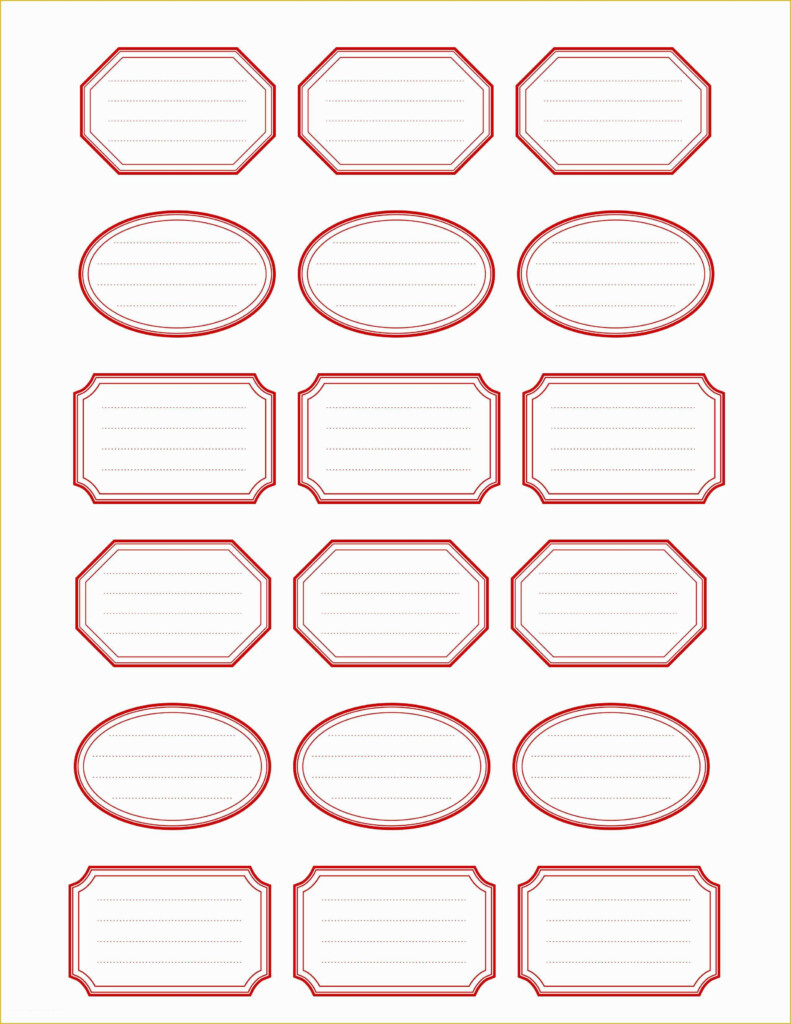 Printable Label Templates Free