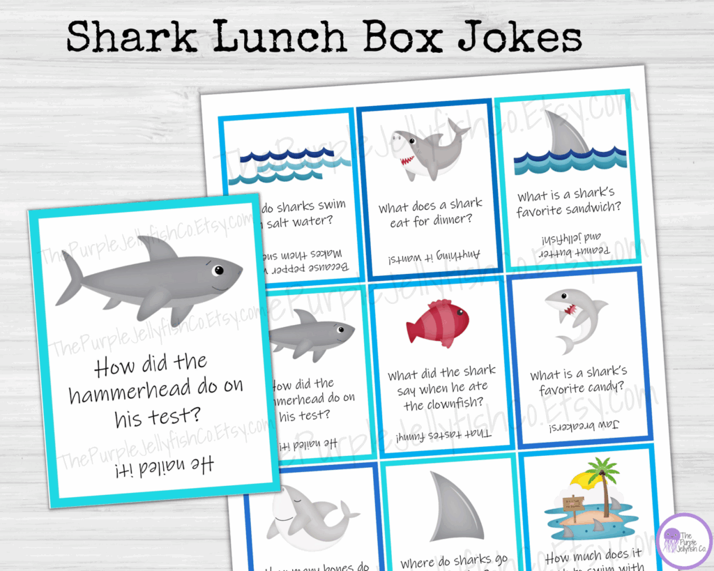 Printable Lunch Box Jokes For Kids Pirate Lunch Box Jokes Shark Lunch Box Jokes Kids Lunch