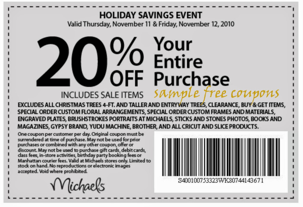 Printable Michaels Coupons
