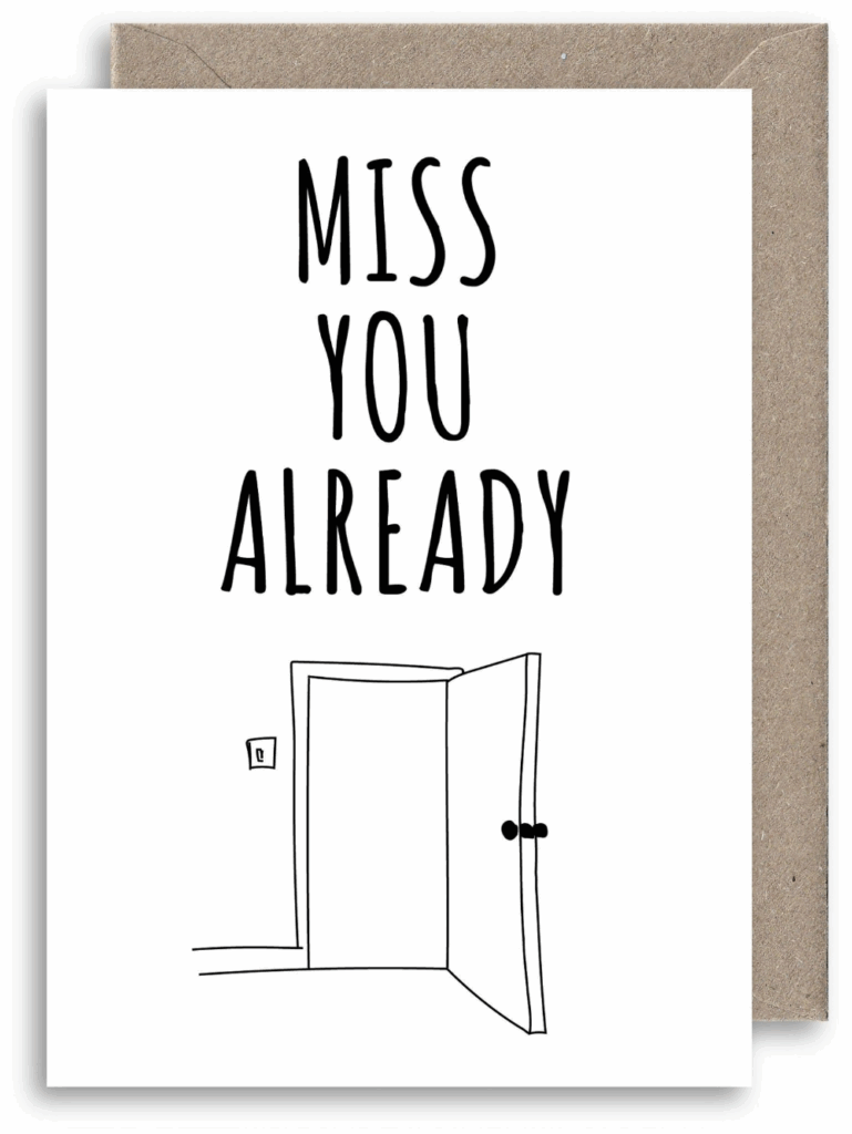 Printable Miss You Cards