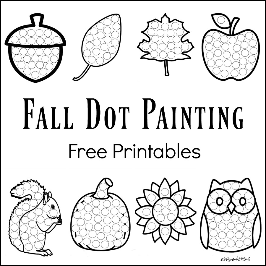 Printable Painting Worksheets For Kindergarten