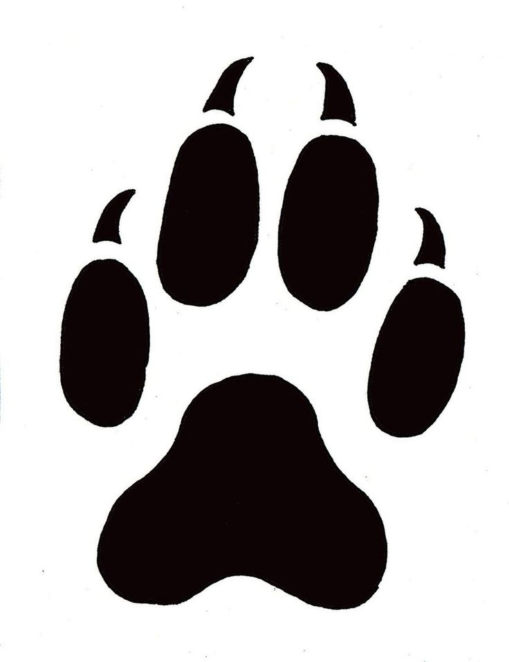 Printable Paw Print Stencil ClipArt Best