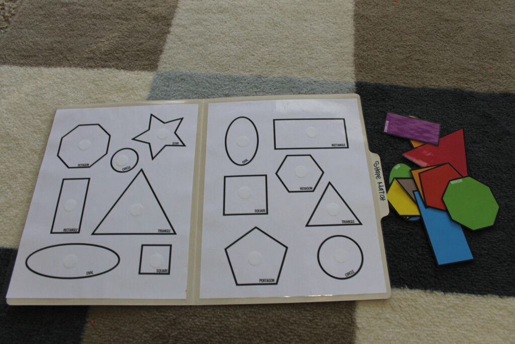 Printable Pre K File Folder Games