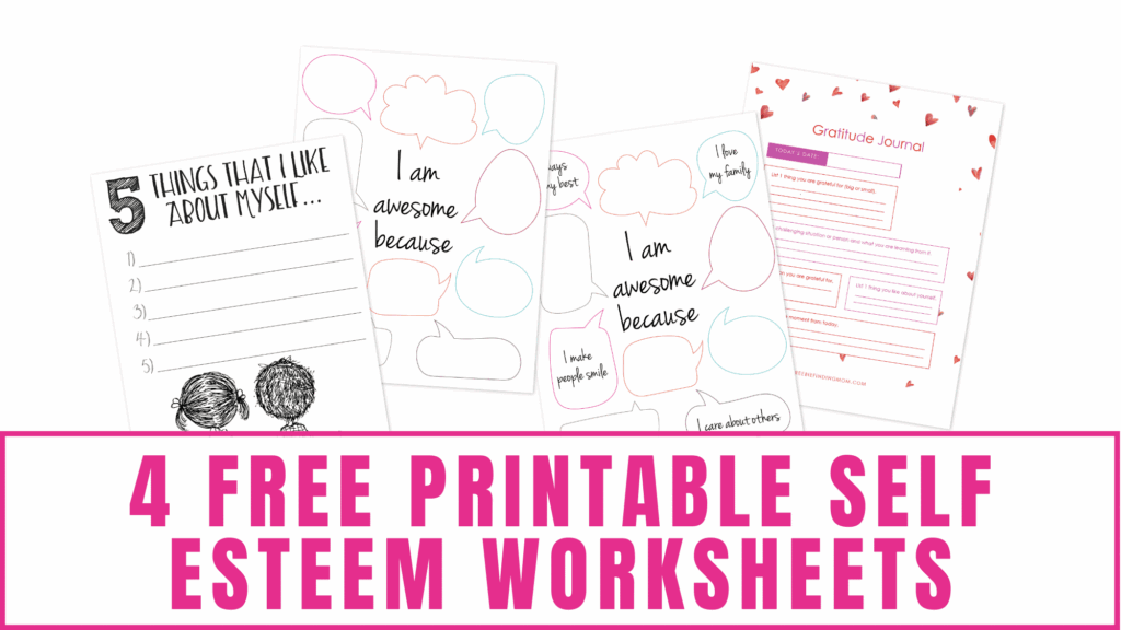 Printable Self Esteem Activities