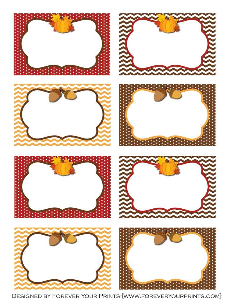 Printable Thanksgiving Place Cards Free Printable Word Searches