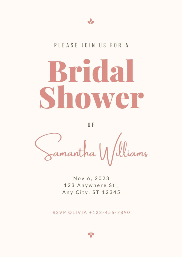 Printable Wavy Bridal Shower Invitation Template Minimalist Digital Download Editable
