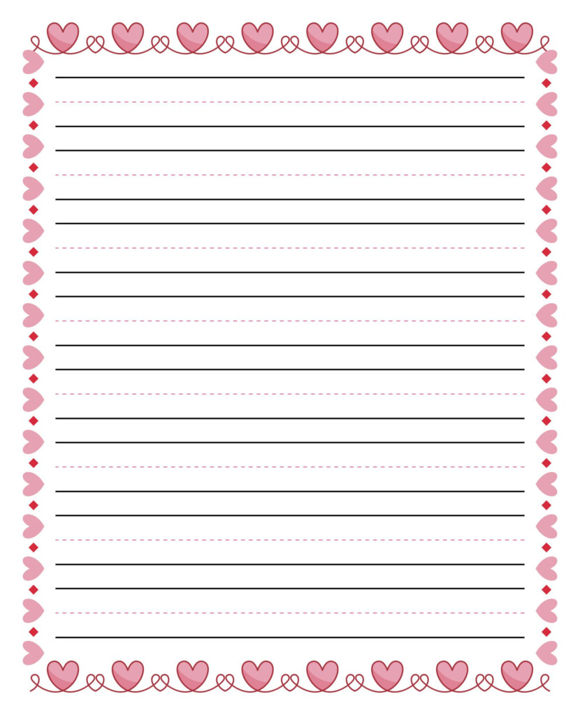 Printable Writing Paper With Lines Francesco Printable