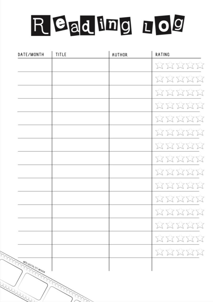 Reading Log In 2024 Book Journal Reading Log Reading