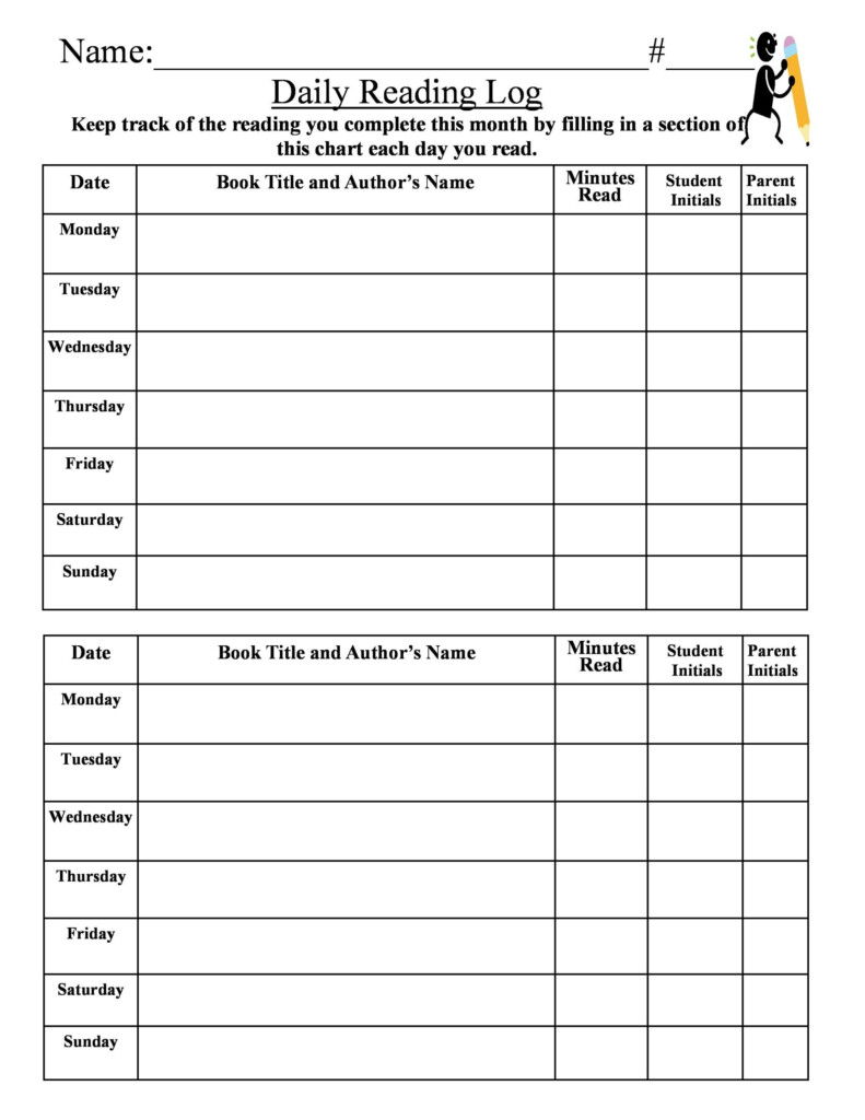 Reading Log Printables