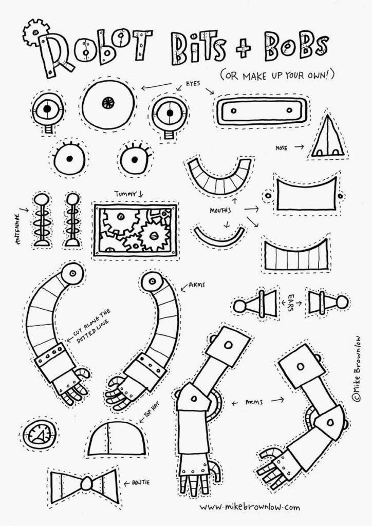 Robots Drawing Art Lessons Robot Art
