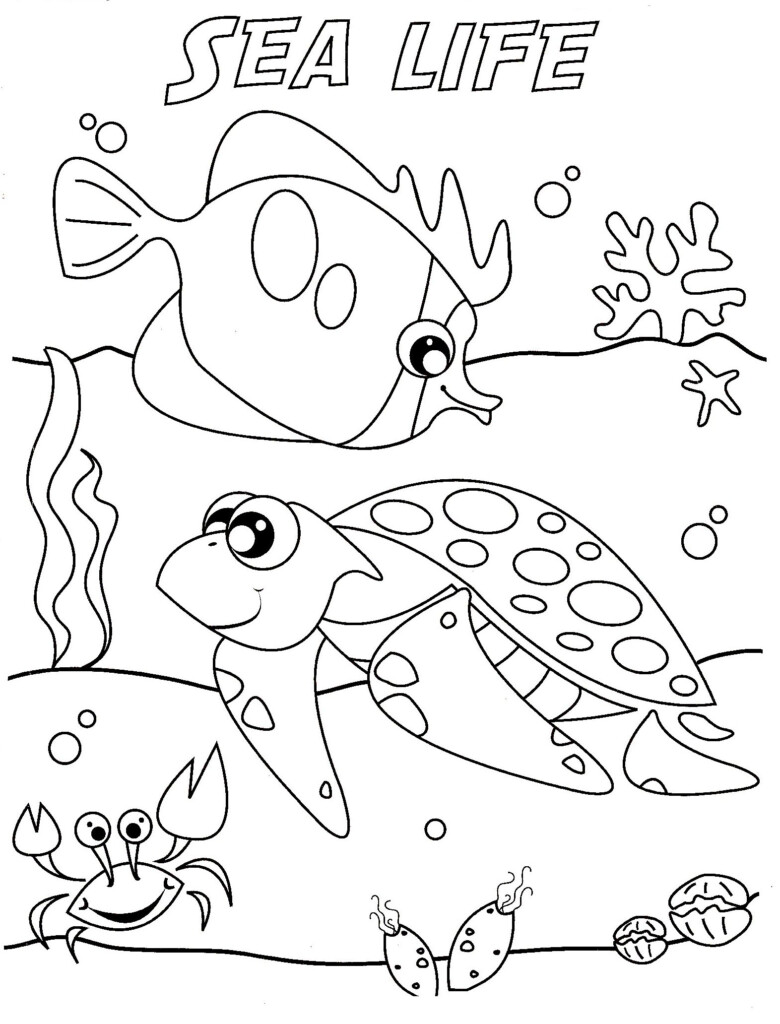 Sea Life Coloring Pages To Download And Print For Free
