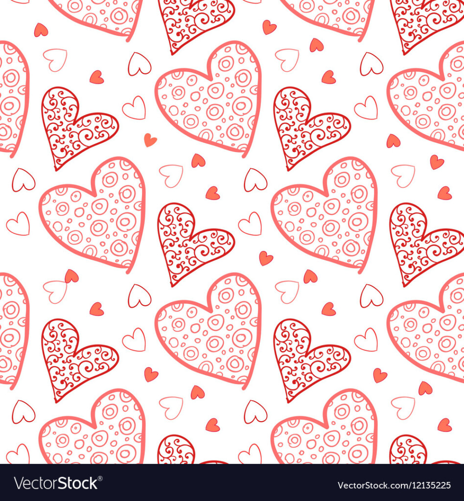 Seamless Valentine Pattern Royalty Free Vector Image