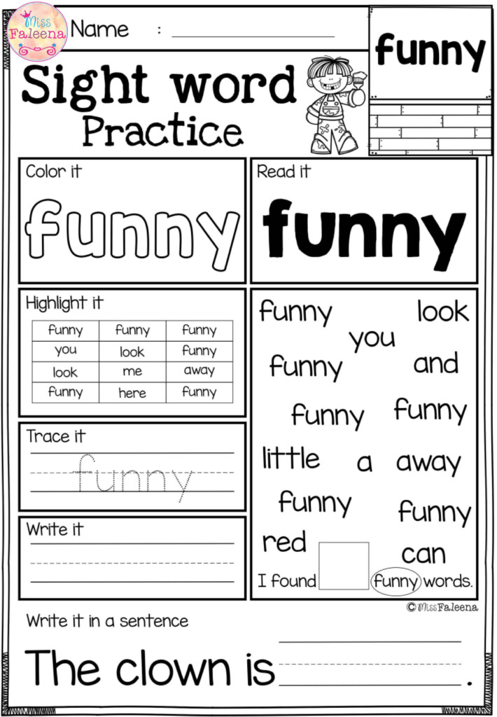 Sight Word Books For Kindergarten Printables Printable Word Searches