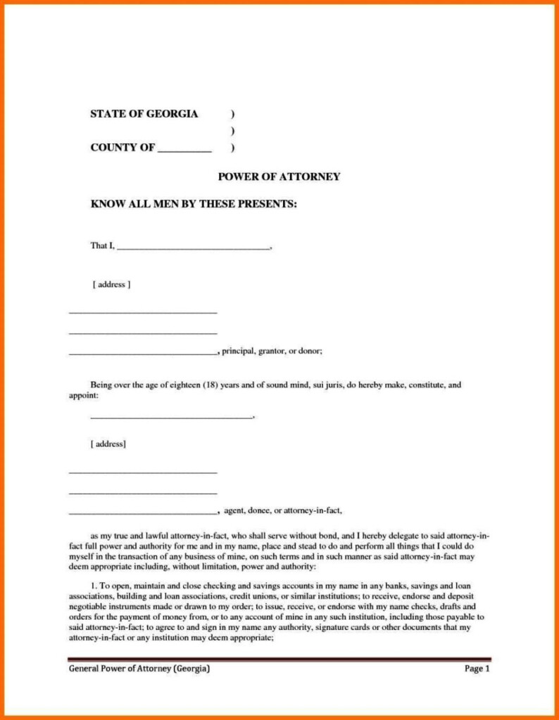 Simple Power Of Attorney Form Template SampleTemplatess SampleTemplatess