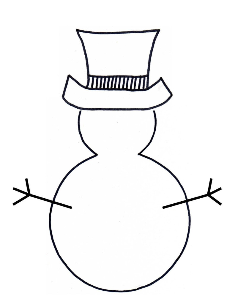 Snowman Outline ClipArt Best