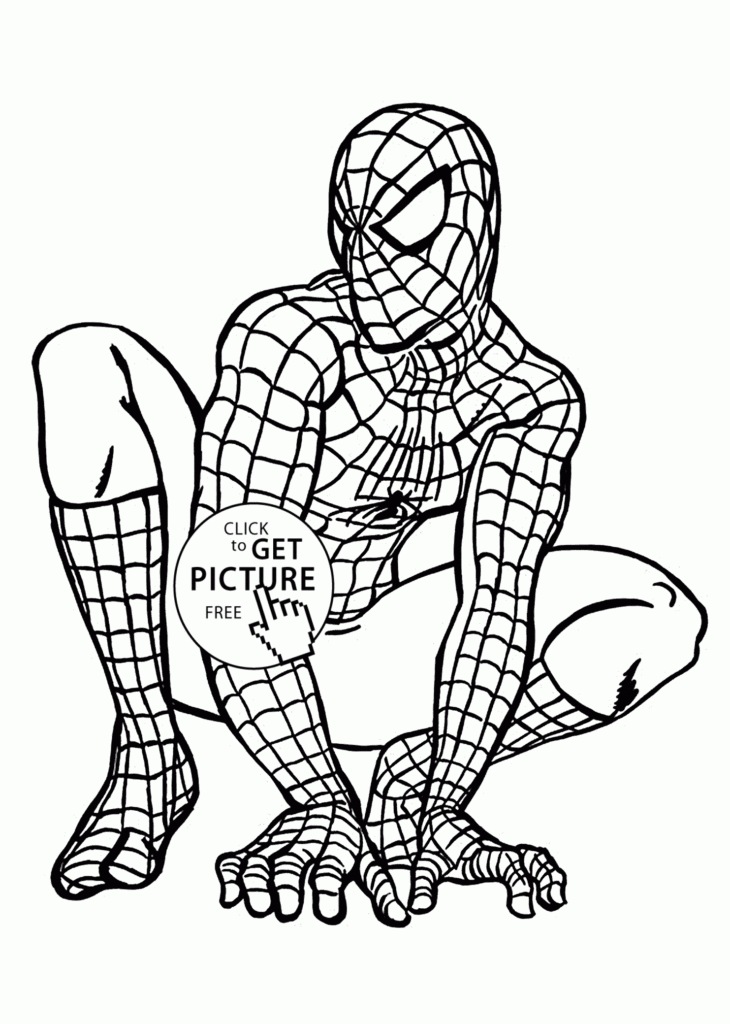 Spider Man Coloring Pages For Kids Printable Free Coloing 4Kids Free Printable Spiderman