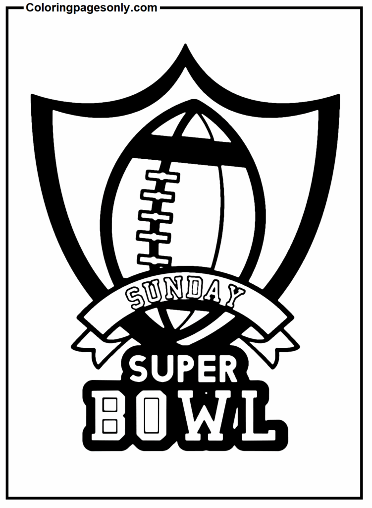 Super Bowl Coloring Pages 2024 Anet Maggee
