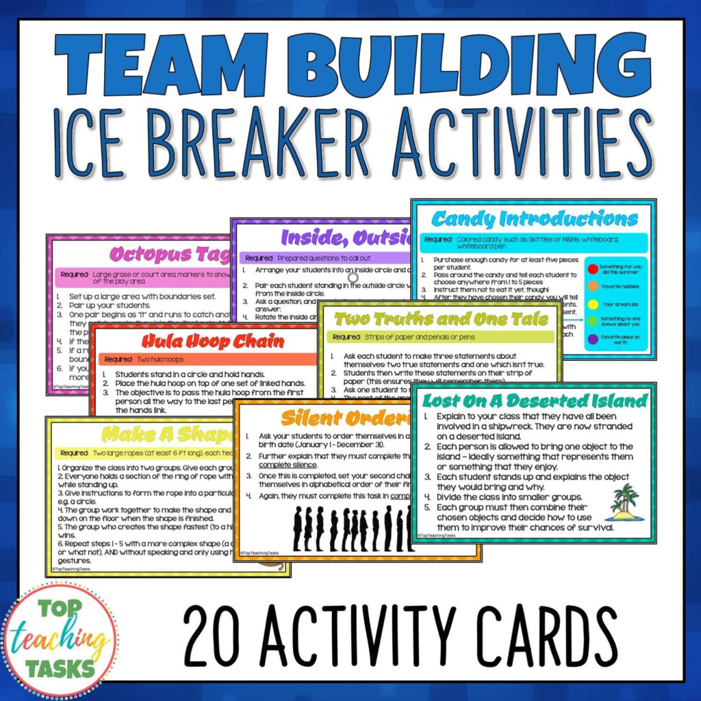 Team Building Activities Top Teaching Tasks Team Building Activities Icebreaker Activities
