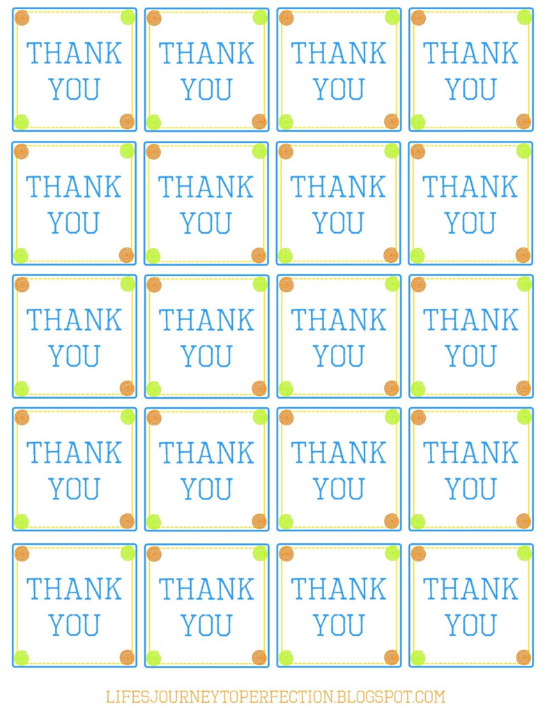Thank You Free Printable Tags