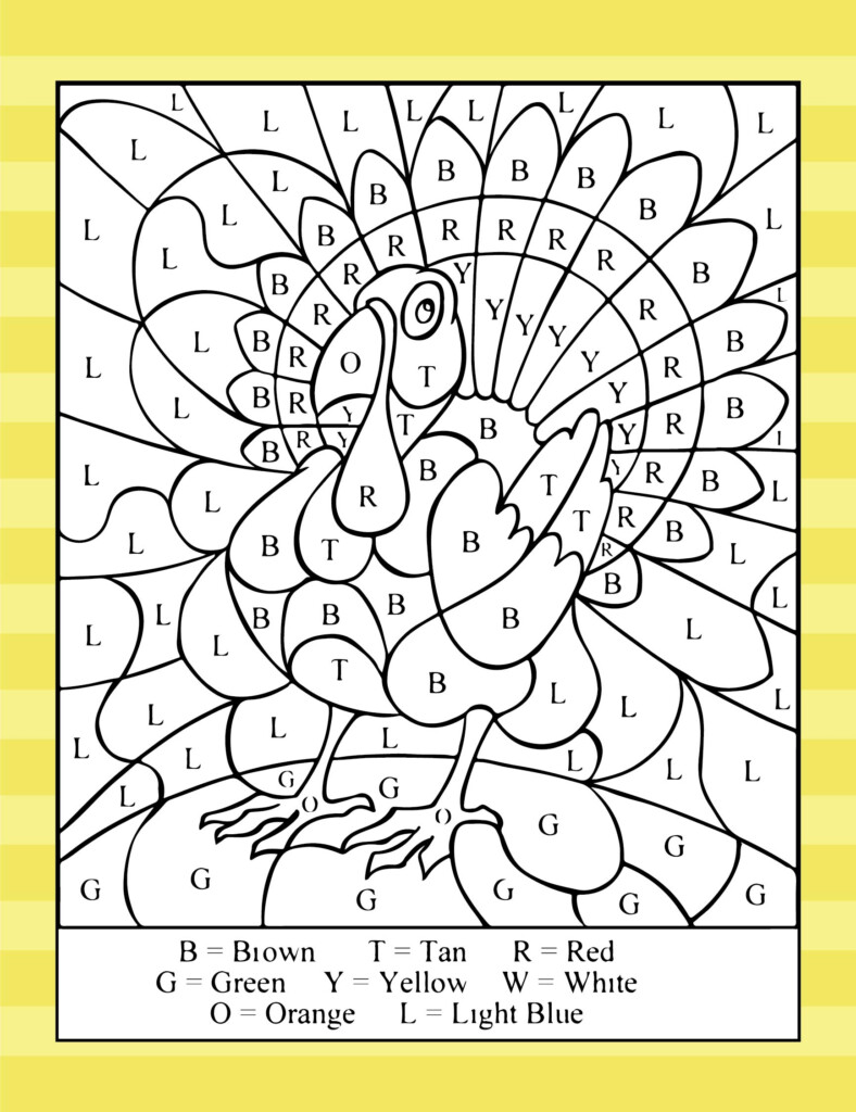 Thanksgiving Color By Number Coloring Pages 15 Free PDF Printables Printablee