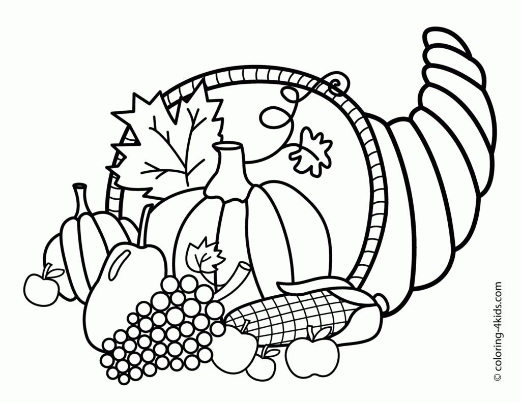 Thanksgiving Coloring Pages Kidsuki