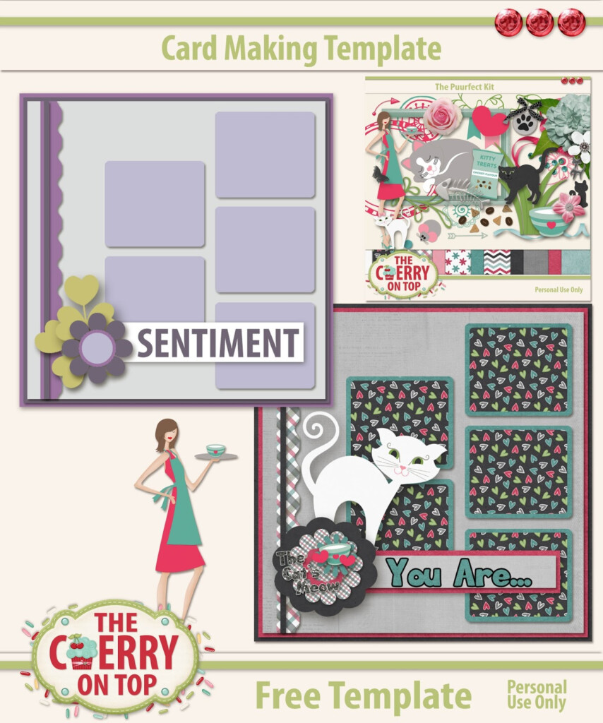The Cherry On Top Free Card Making Template