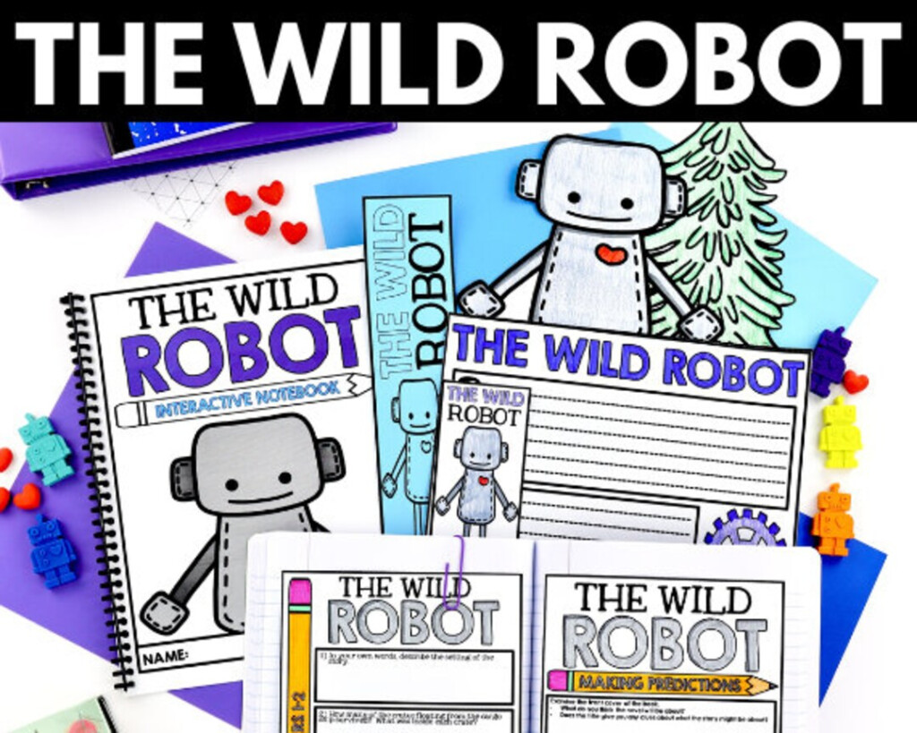 The Wild Robot Novel Study Comprehension Activities Worksheets Printables Homeschool Curriculum