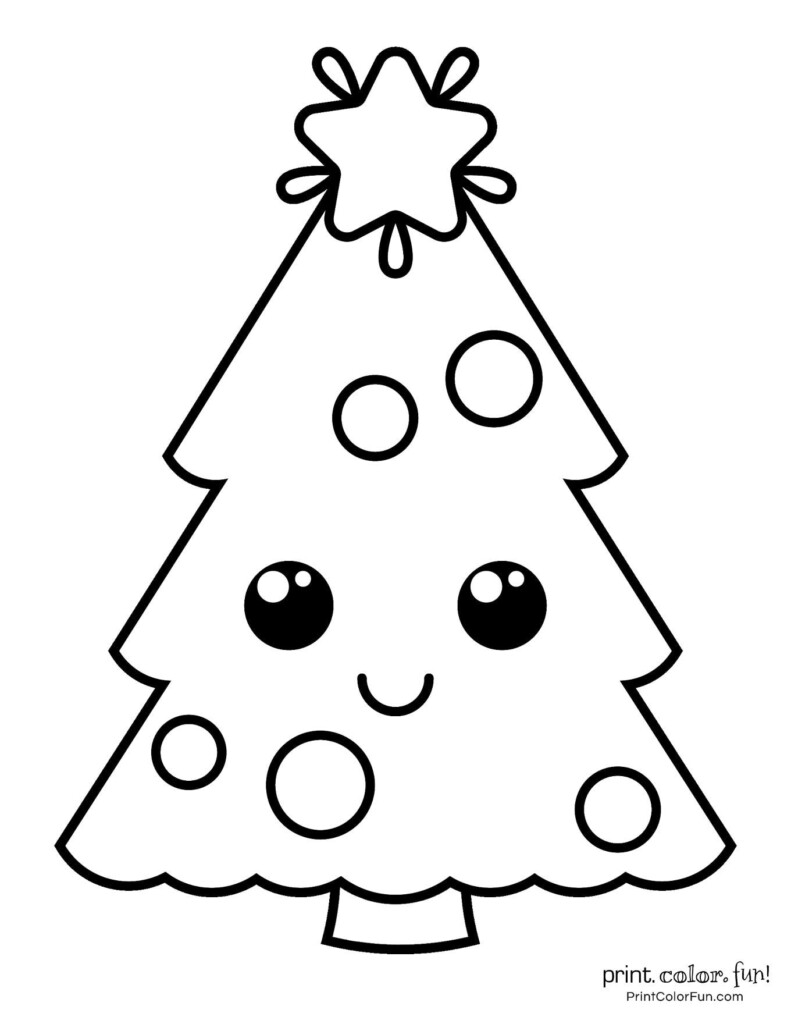Top 100 Christmas Tree Coloring Pages The Ultimate Free Printable Collection Print Color Fun 