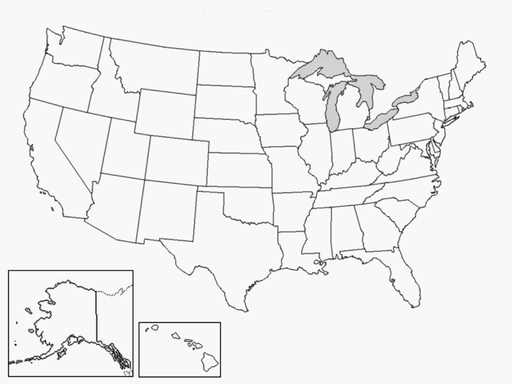 United States Map Outline