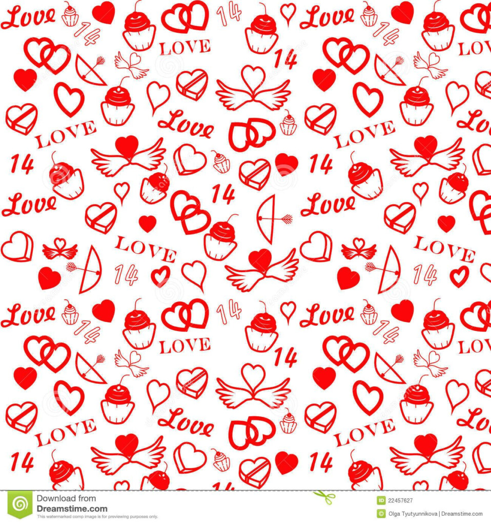 Valentine S Day Patterns St Valentine S Day Seamless Pattern Royalty Free Stock Photography