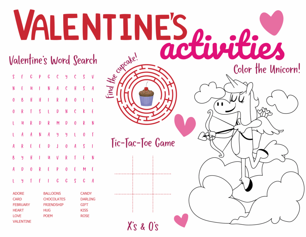 Valentine S Day Printable Activity Printable Word Searches