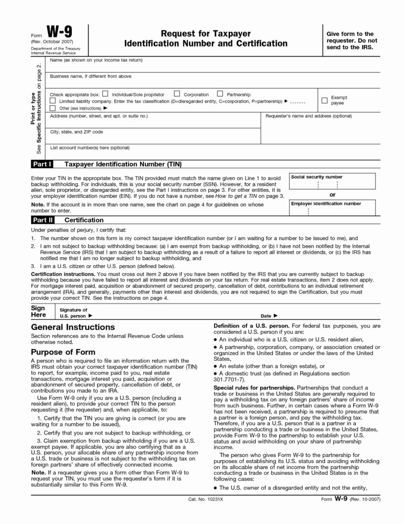 W 9 Form 2017 Printable Printable Word Searches
