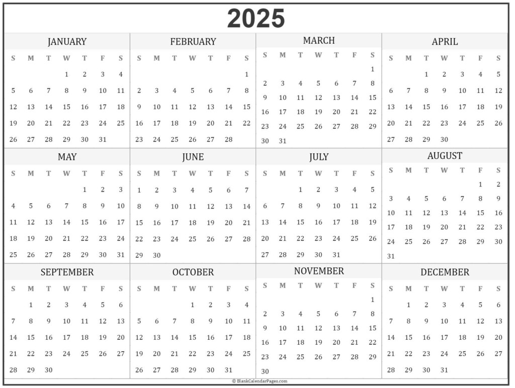 Windows Printable Calendar 2025 Sam Leslie