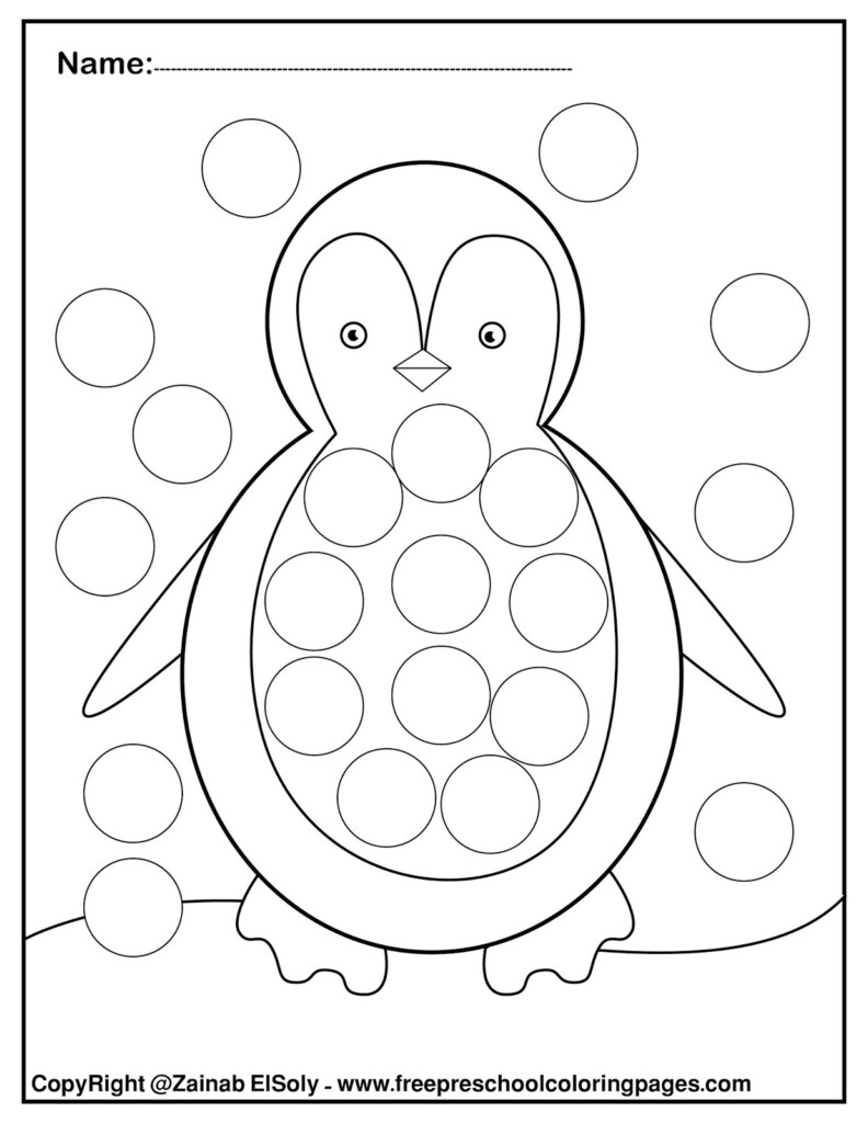 Winter Dot Marker Printables Printable Word Searches