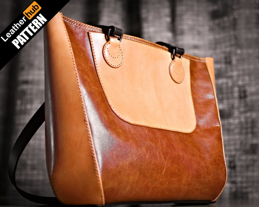With How To Guide Leather Tote Bag Leather Bag Pattern PDF Files Books Tutorials