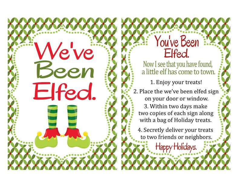 You 39 ve Been Elfed Free Printable