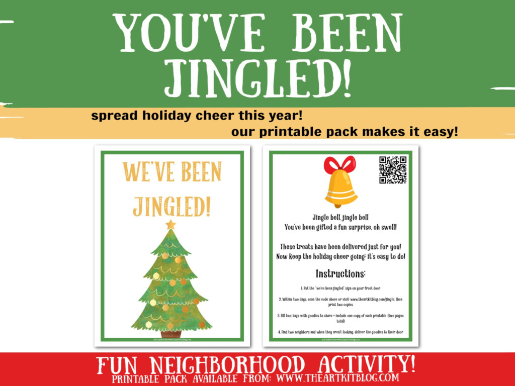 You Ve Been Jingled Fun Christmas Activity Printable The Art Kit