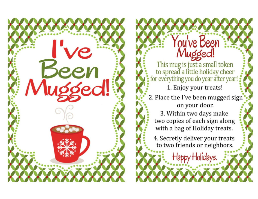 You Ve Been Mugged Printable Instructions Sign And Etsy You Ve Been Mugged Printable You Ve
